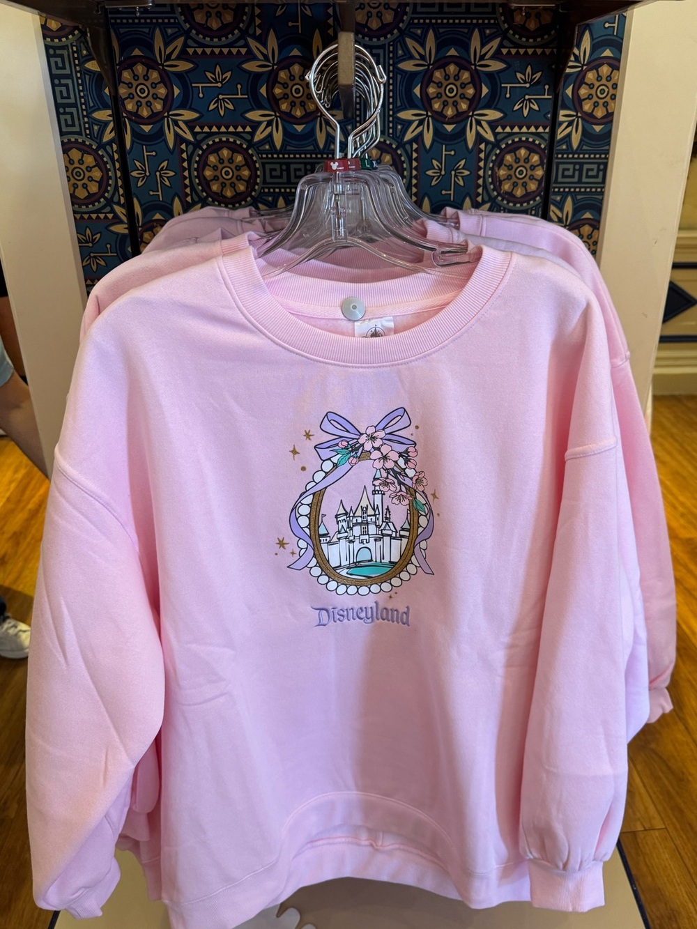 2026 Disneyland Castle Pink Crewneck NWT - Lg